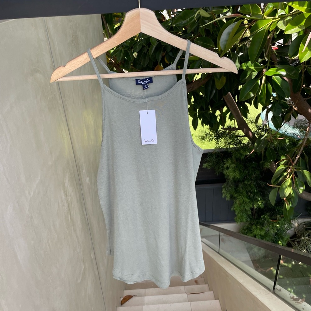 ๐ splendid high neck tank in sage - Picture 4 of 11